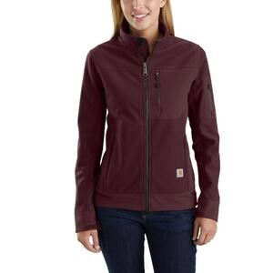 Carhartt Women’s Kentan Jacket Medium Deep Wine Full Zip Fleece